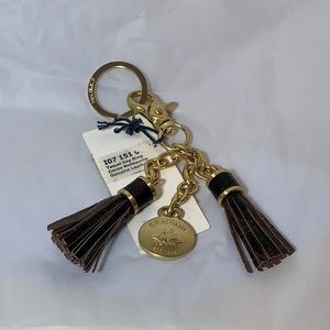 NEW Brahmin Keychain with Cocoa Tassels